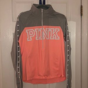 Pink quarter zip